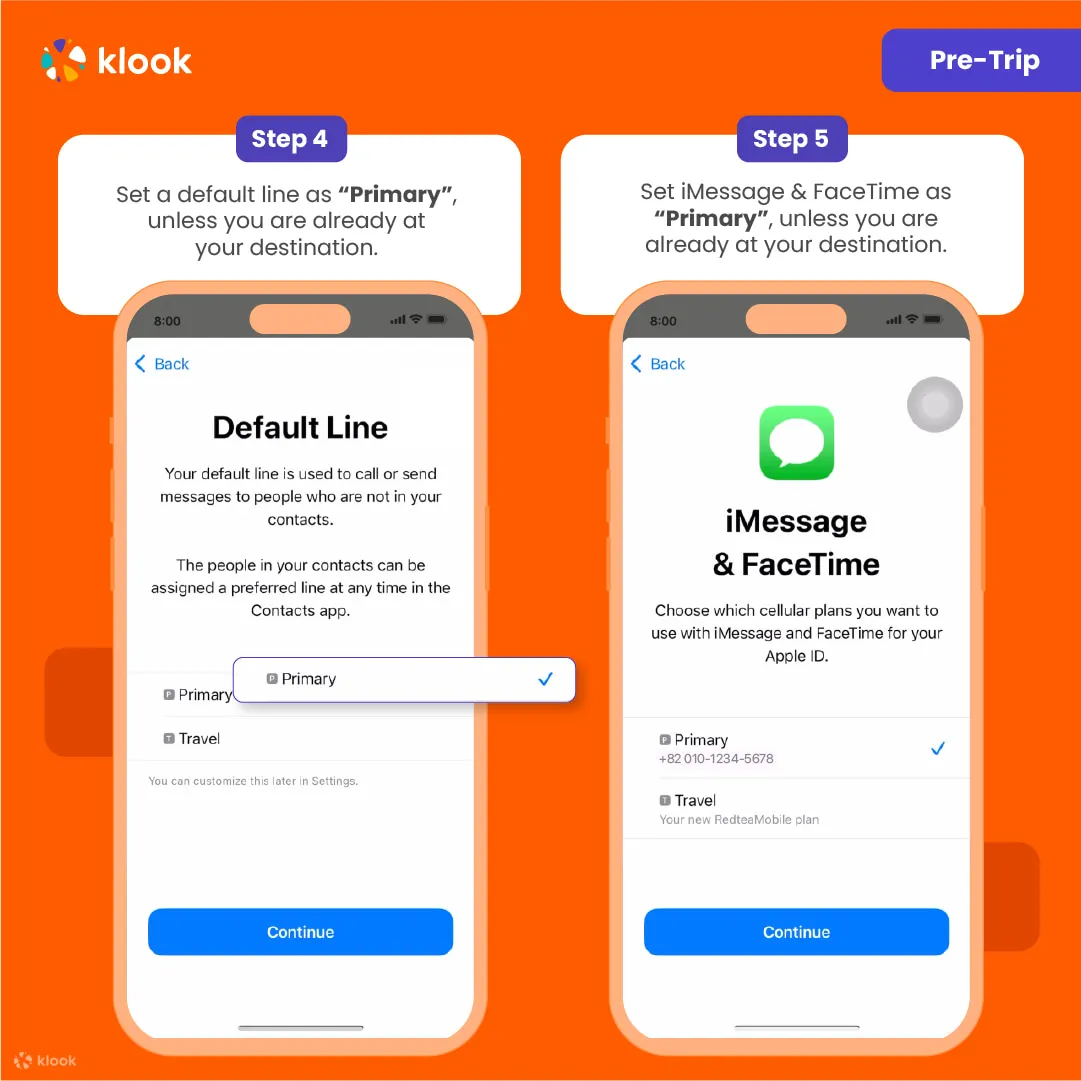 eSIM Malaysia Default settings